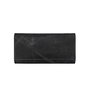 Zoozie Bags Pavia Cartera de Mujer Negra en Piel Auténtica Elegante y Sofisticada con Múltiples Compartimentos, L:19cm, An:2cm, Al:10cm
